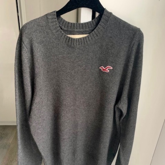 Hollister like new grey sweater xl wool mix - Picture 2 of 5